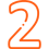 Icon of a number two